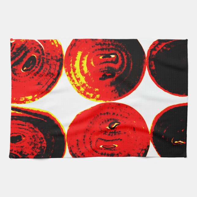 Onion slices kitchen towel (Horizontal)