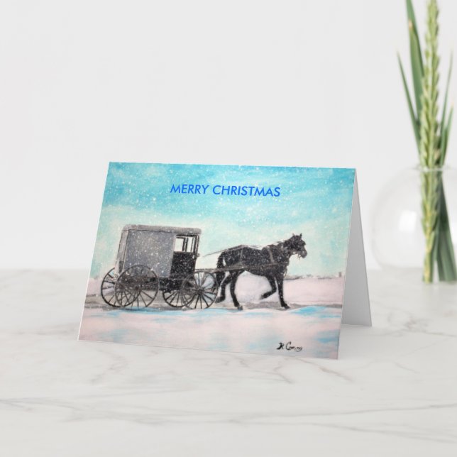 ONION SNOW, MERRY CHRISTMAS HOLIDAY CARD (Front)