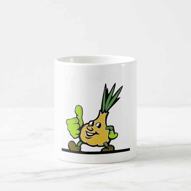 Onion With Thumbs Up Coffee Mug (Center)
