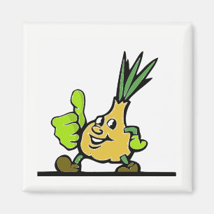 Onion With Thumbs Up Magnet