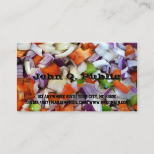 Onions and Bell Peppers Business Card