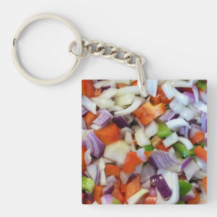 Onions and Bell Peppers Keychain