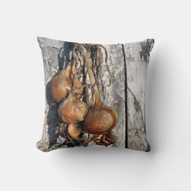 ONIONS THROW PILLOW (Front)
