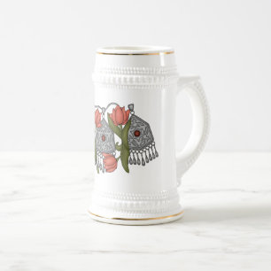 Onirzhyek kazakh décoration avec tulipes Mug