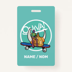 ONIVA ! Badge Viking Squelette