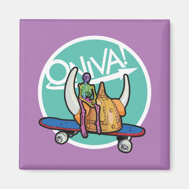ONIVA ! Magnet Viking Squelette (Devant)