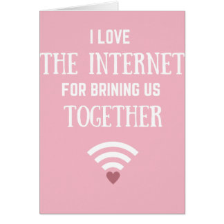 Online Dating Anniversary Card Valentine's Day