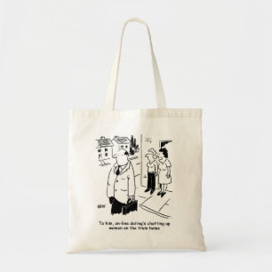 Online Dating Cartoon. Funny Bag