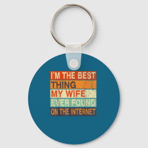Online dating husband wife met online valentine's keychain