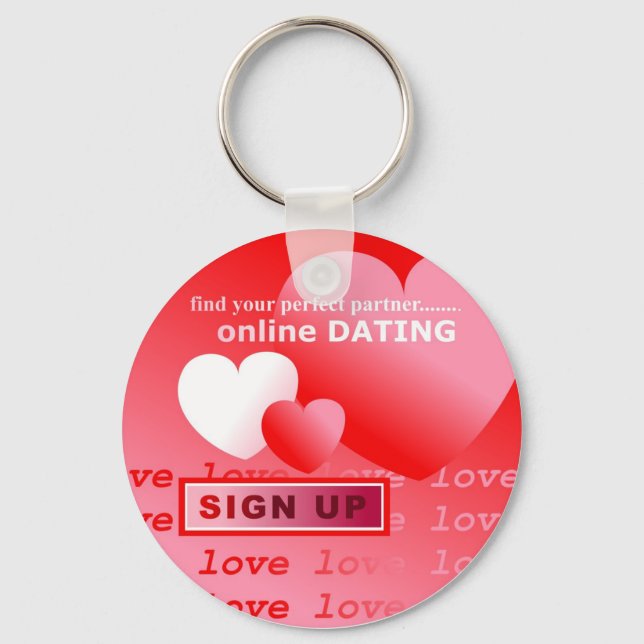 Online Dating Keychain (Front)