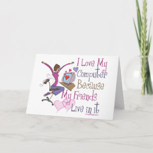 Online Friends Greeting Cards