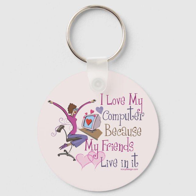 Online Friends Keychain (Front)