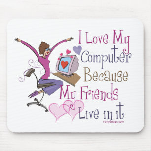 Online Friends Mousepads