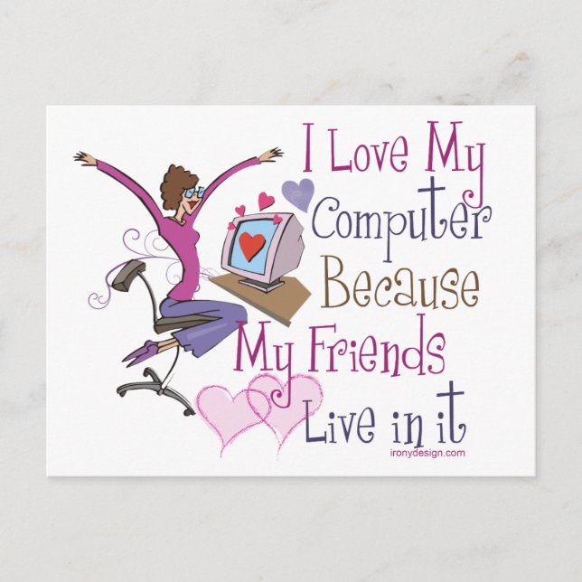 Online Friends Postcards (Front)