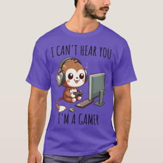 Online Gaming Monkey gift vintage T-Shirt