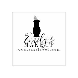 Online Makeup Products Boutique Logo Rubber Stamp
