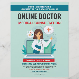 Online Medical Consultation Flyer
