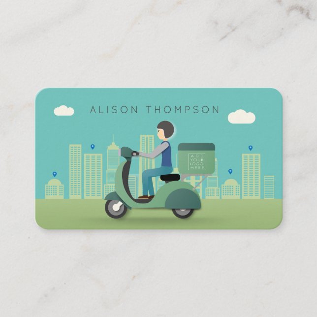 Online Shopping Freight Delivery Driver Service Business Card (Front)