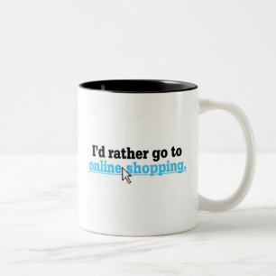 Online Shopping Two-Tone Coffee Mug