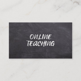 Online Teaching Virtual Teacher Tutor Education Business Card