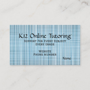 “Online Turoring” Business Card