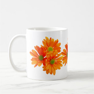 Only 3 Gerbera Daisy Blossoms + your text & ideas Coffee Mug