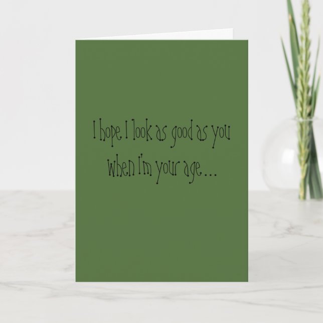 Only 40 Humourous Over the Hill Birthday Card (Front)