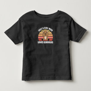 Only A Girl Loves The Quokka - Sweet Quokka Toddler T-shirt