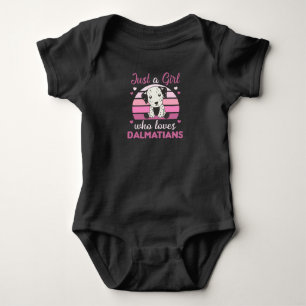 Only A Girl The Dalmatian Loves Kawaii Baby Bodysuit