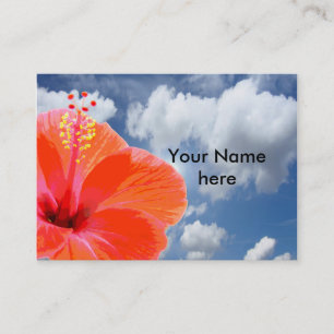 Only a Hibiscus Blossom + your text & ideas Business Card