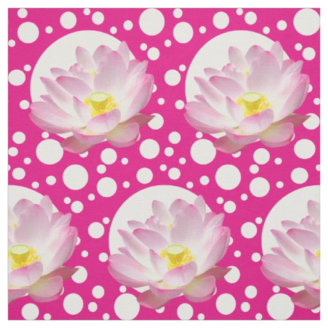Only a Lotus Blossom + your backgr. & ideas Fabric (Swatch)