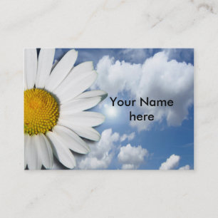 Only a Marguerite Blossom + your text & ideas Business Card
