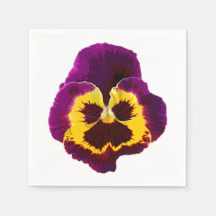 Only a Pansy Blossom + your text & ideas Napkin