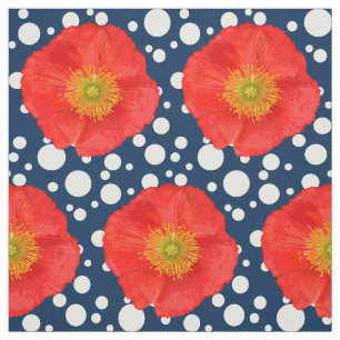 Only a Poppy Blossom + your backgr. & ideas Fabric