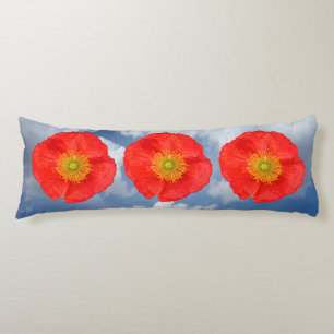 Only a Poppy Blossom + your text & ideas Body Pillow