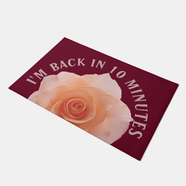 Only a Rose Blossom + your backgr. & ideas Doormat (Angled)