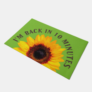 Only a Sunflower Blossom + your backgr. & ideas Doormat