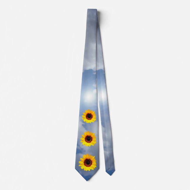 Only a Sunflower Blossom + your text & ideas Tie (Front)
