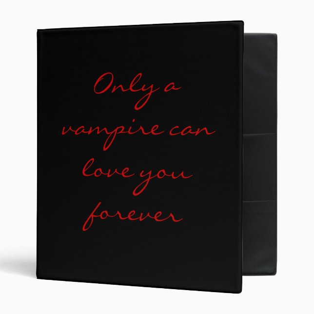 Only a Vampire... binder 3 (red) (Front/Inside)