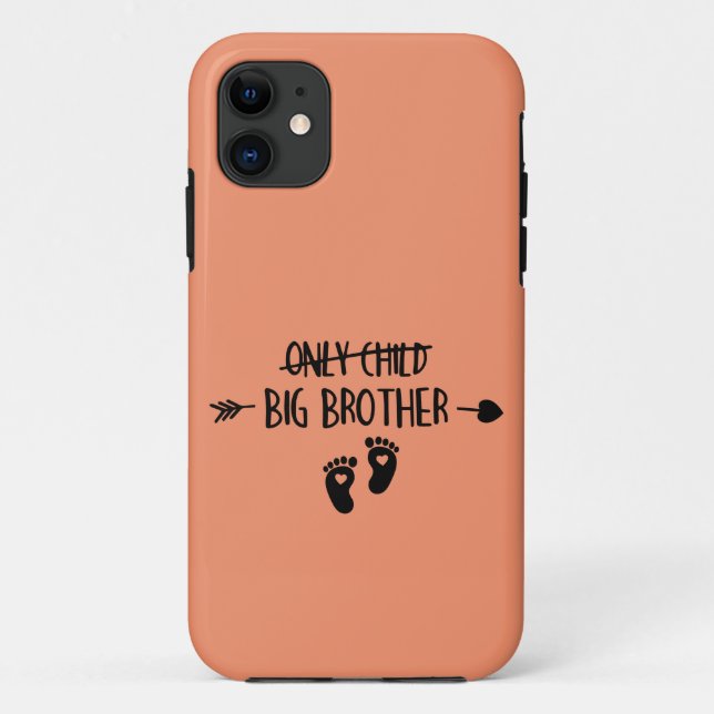 Only Child Crossed Out Now Big Brother Case-Mate iPhone Case (Back)