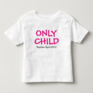 Only Child Personalized Toddler T-shirt