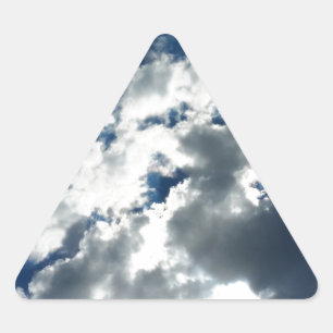 Only clouds triangle sticker