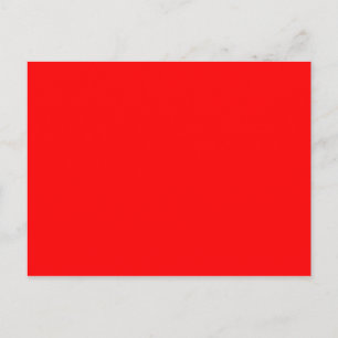 ONLY COLOR - fire red Postcard