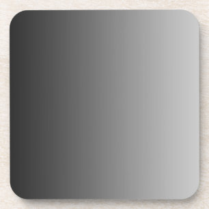 ONLY COLOR gradients - black grey Coaster