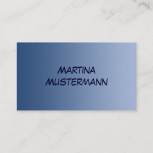 ONLY COLOR gradients - blue Business Card