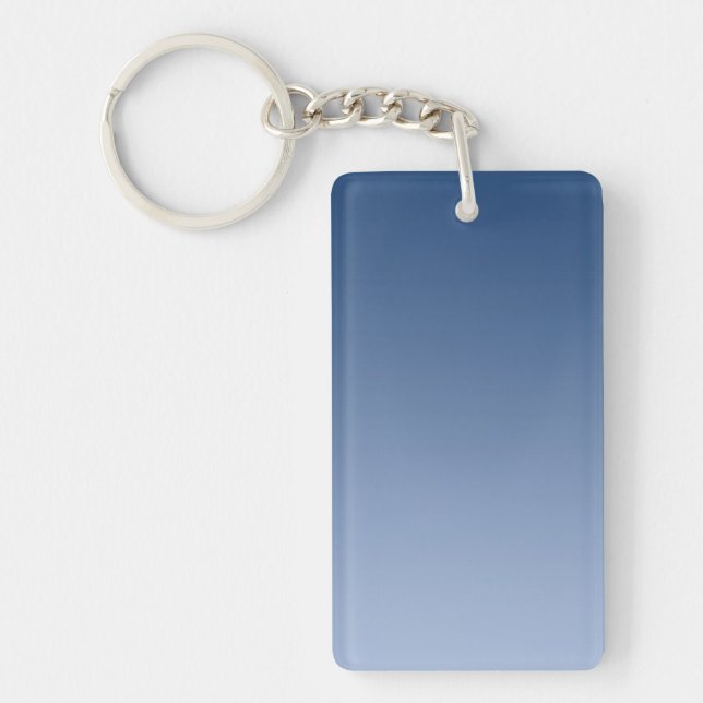ONLY COLOR gradients - blue Keychain (Front)