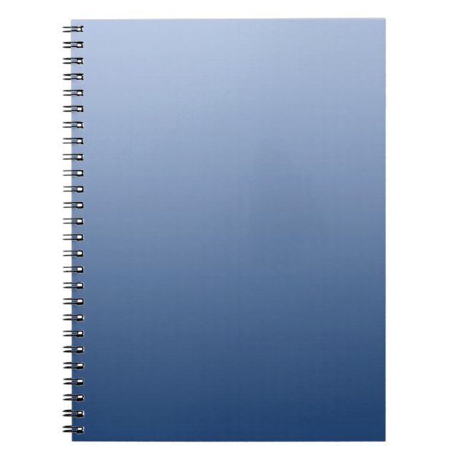 ONLY COLOR gradients - blue Notebook (Front)