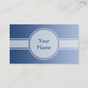 ONLY COLOR gradients - blue + your text Business Card