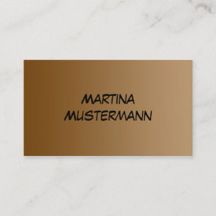 ONLY COLOR gradients - brown Business Card