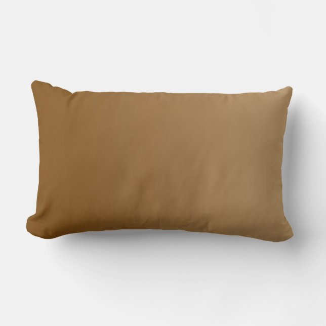 ONLY COLOR gradients - brown Lumbar Pillow (Front)